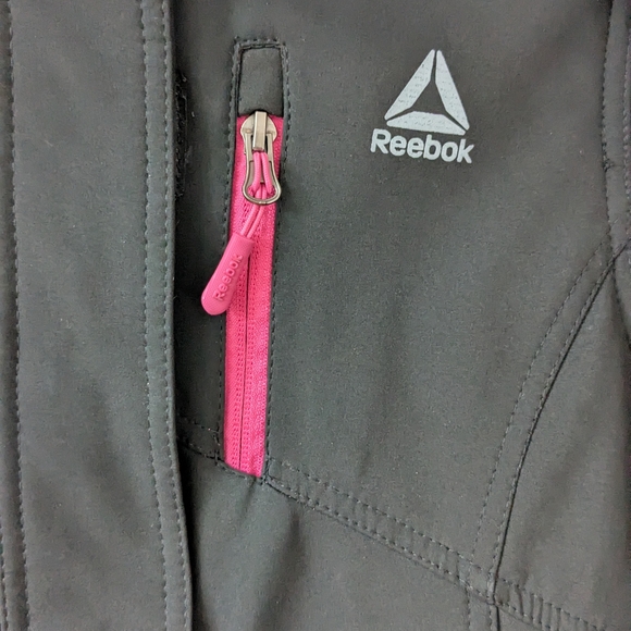 Reebok Kids Black Raincoat with Pink Lining - Picture 6 of 13